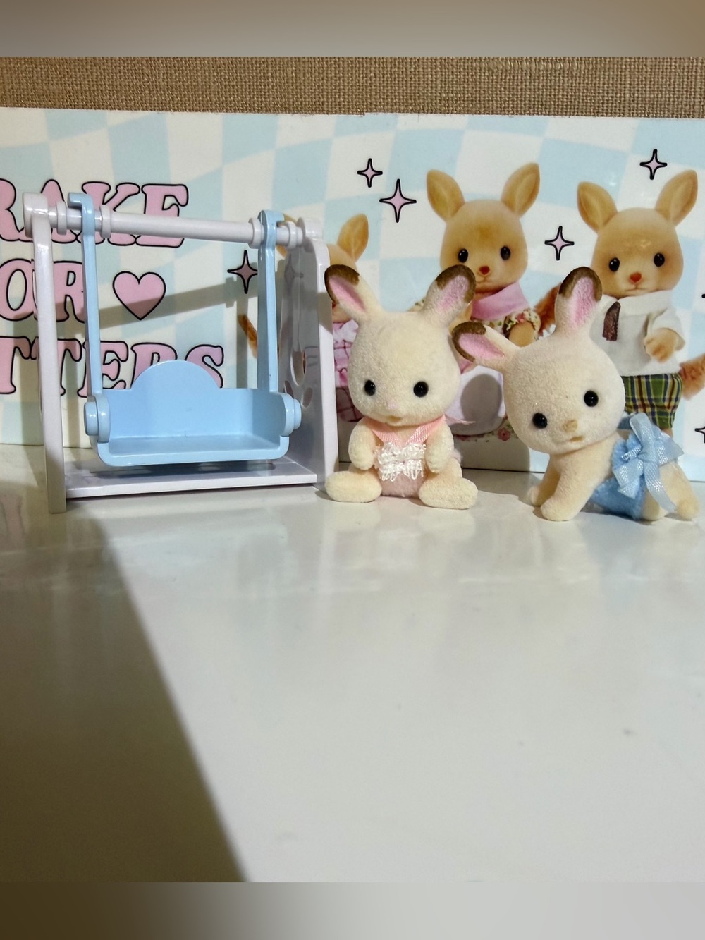 Vintage Calico Critter Bunny Baby Set